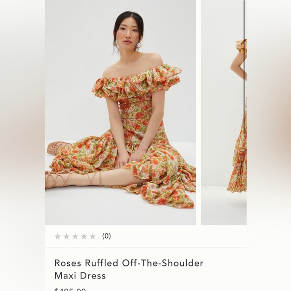 MISA off the shoulder maxi dress - Picture 2 of 2